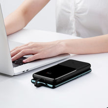 Заредете изображение във визуализатора на галерията – Baseus Elf Digital Display Power Bank Fast Charging 10000mAh 22.5W Black (PPJL010001) - TopMag
