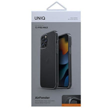 Заредете изображение във визуализатора на галерията – UNIQ etui Air Fender iPhone 13 Pro Max 6,7" szary/smoked grey - TopMag
