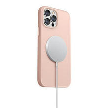 Заредете изображение във визуализатора на галерията – UNIQ etui Lino Hue iPhone 13 6,1" różowy/blush pink MagSafe - TopMag
