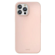 Заредете изображение във визуализатора на галерията – UNIQ etui Lino Hue iPhone 13 Pro Max 6,7" różowy/blush pink MagSafe - TopMag
