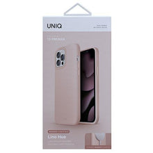 Заредете изображение във визуализатора на галерията – UNIQ etui Lino Hue iPhone 13 Pro Max 6,7" różowy/blush pink MagSafe - TopMag
