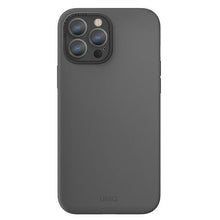 Заредете изображение във визуализатора на галерията – UNIQ etui Lino Hue iPhone 13 Pro Max 6,7" szary/charcoal grey MagSafe - TopMag
