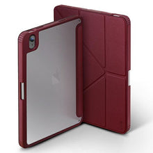 Заредете изображение във визуализатора на галерията – UNIQ etui Moven iPad Mini (2021) Antimicrobial bordowy/burgundy - TopMag
