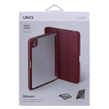 Заредете изображение във визуализатора на галерията – UNIQ etui Moven iPad Mini (2021) Antimicrobial bordowy/burgundy - TopMag
