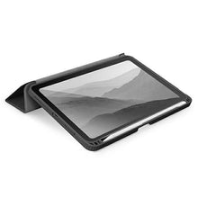 Заредете изображение във визуализатора на галерията – UNIQ etui Moven iPad Mini (2021) Antimicrobial szary/charcoal grey - TopMag
