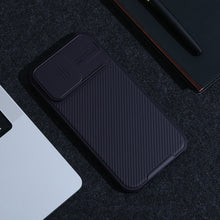 Заредете изображение във визуализатора на галерията – Nillkin CamShield Pro PC+TPU Case for Iphone 14 Pro Max purple
