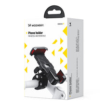 Заредете изображение във визуализатора на галерията – Wozinsky metal armored phone / scooter bike holder black (WBHBK4) - TopMag
