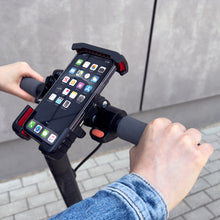 Заредете изображение във визуализатора на галерията – Wozinsky metal armored phone / scooter bike holder black (WBHBK4) - TopMag
