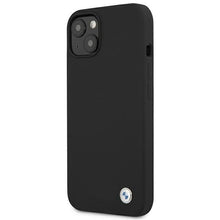 Заредете изображение във визуализатора на галерията – Etui BMW BMHCP13SSILBK iPhone 13 mini 5,4" czarny/black hardcase Silicone Signature - TopMag
