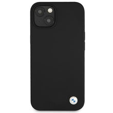 Заредете изображение във визуализатора на галерията – Etui BMW BMHCP13SSILBK iPhone 13 mini 5,4" czarny/black hardcase Silicone Signature - TopMag
