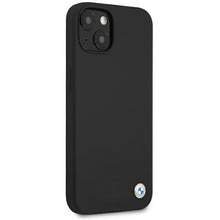 Заредете изображение във визуализатора на галерията – Etui BMW BMHCP13SSILBK iPhone 13 mini 5,4" czarny/black hardcase Silicone Signature - TopMag
