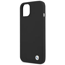 Заредете изображение във визуализатора на галерията – Etui BMW BMHCP13SSILBK iPhone 13 mini 5,4" czarny/black hardcase Silicone Signature - TopMag
