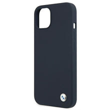 Заредете изображение във визуализатора на галерията – Etui BMW BMHCP13SSILNA iPhone 13 mini 5,4" granatowy/navy hardcase Silicone Signature - TopMag

