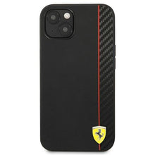 Заредете изображение във визуализатора на галерията – Ferrari FESAXHCP13SBK iPhone 13 mini 5,4" czarny/black hardcase On Track Carbon Stripe - TopMag
