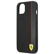 Заредете изображение във визуализатора на галерията – Ferrari FESAXHCP13SBK iPhone 13 mini 5,4" czarny/black hardcase On Track Carbon Stripe - TopMag

