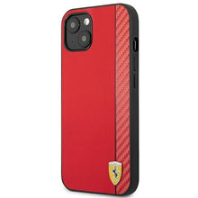 Заредете изображение във визуализатора на галерията – Ferrari FESAXHCP13SRE iPhone 13 mini 5,4" czerwony/red hardcase On Track Carbon Stripe - TopMag
