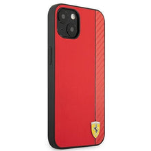 Заредете изображение във визуализатора на галерията – Ferrari FESAXHCP13SRE iPhone 13 mini 5,4" czerwony/red hardcase On Track Carbon Stripe - TopMag
