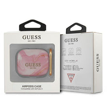 Заредете изображение във визуализатора на галерията – Guess GUA3UNMP AirPods 3 cover różowy/pink Marble Collection - TopMag
