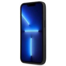 Заредете изображение във визуализатора на галерията – Mercedes MEHCP13LPSQBK iPhone 13 Pro / 13 6,1" czarny/black hardcase Leather Stars Pattern - TopMag
