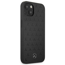 Заредете изображение във визуализатора на галерията – Mercedes MEHCP13SPSQBK iPhone 13 mini 5,4" czarny/black hardcase Leather Stars Pattern - TopMag

