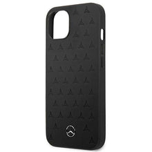 Заредете изображение във визуализатора на галерията – Mercedes MEHCP13SPSQBK iPhone 13 mini 5,4" czarny/black hardcase Leather Stars Pattern - TopMag
