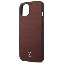 Заредете изображение във визуализатора на галерията – Mercedes MEHCP13SPSQRE iPhone 13 mini 5,4" czerwony/red hardcase Leather Stars Pattern - TopMag
