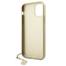 Заредете изображение във визуализатора на галерията – Guess GUHCN65GF4GBR iPhone 11 Pro Max 6,5" brązowy/brown hard case 4G Charms Collection - TopMag
