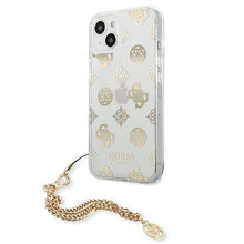 Заредете изображение във визуализатора на галерията – Guess GUHCP13SKSPEGO iPhone 13 mini 5,4" złoty/gold hardcase Peony Chain Collection - TopMag
