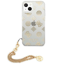 Заредете изображение във визуализатора на галерията – Guess GUHCP13SKSPEGO iPhone 13 mini 5,4" złoty/gold hardcase Peony Chain Collection - TopMag
