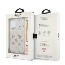 Заредете изображение във визуализатора на галерията – Guess GUHCP13SKSPEGO iPhone 13 mini 5,4" złoty/gold hardcase Peony Chain Collection - TopMag
