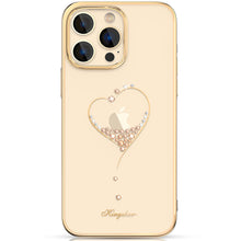Заредете изображение във визуализатора на галерията – Kingxbar Wish Series case for iPhone 14 Plus decorated with golden crystals
