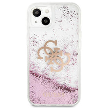 Заредете изображение във визуализатора на галерията – Guess GUHCP13SLG4GPI iPhone 13 mini 5,4" różowy/pink hardcase 4G Big Liquid Glitter - TopMag
