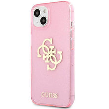 Заредете изображение във визуализатора на галерията – Guess GUHCP13SPCUGL4GPI iPhone 13 mini 5,4" różowy/pink hard case Glitter 4G Big Logo - TopMag
