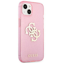 Заредете изображение във визуализатора на галерията – Guess GUHCP13SPCUGL4GPI iPhone 13 mini 5,4" różowy/pink hard case Glitter 4G Big Logo - TopMag

