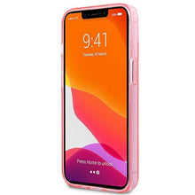 Заредете изображение във визуализатора на галерията – Guess GUHCP13SPCUGL4GPI iPhone 13 mini 5,4" różowy/pink hard case Glitter 4G Big Logo - TopMag
