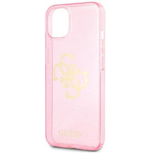 Заредете изображение във визуализатора на галерията – Guess GUHCP13SPCUGL4GPI iPhone 13 mini 5,4" różowy/pink hard case Glitter 4G Big Logo - TopMag
