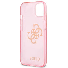 Заредете изображение във визуализатора на галерията – Guess GUHCP13SPCUGL4GPI iPhone 13 mini 5,4" różowy/pink hard case Glitter 4G Big Logo - TopMag
