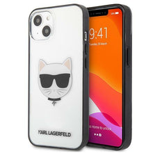 Заредете изображение във визуализатора на галерията – Karl Lagerfeld KLHCP13SHCHCK iPhone 13 mini 5,4" transparent Ikonik Choupette - TopMag

