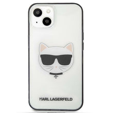 Заредете изображение във визуализатора на галерията – Karl Lagerfeld KLHCP13SHCHCK iPhone 13 mini 5,4" transparent Ikonik Choupette - TopMag
