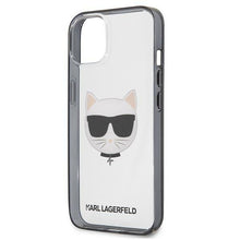 Заредете изображение във визуализатора на галерията – Karl Lagerfeld KLHCP13SHCHCK iPhone 13 mini 5,4" transparent Ikonik Choupette - TopMag
