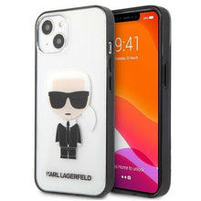 Заредете изображение във визуализатора на галерията – Karl Lagerfeld KLHCP13SHIKCK iPhone 13 mini 5,4" transparent Ikonik Karl - TopMag
