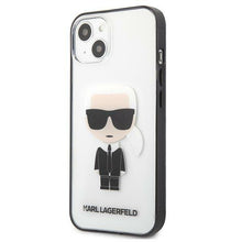 Заредете изображение във визуализатора на галерията – Karl Lagerfeld KLHCP13SHIKCK iPhone 13 mini 5,4" transparent Ikonik Karl - TopMag
