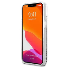 Заредете изображение във визуализатора на галерията – Karl Lagerfeld KLHCP13SKICGLS iPhone 13 mini 5,4" srebrny/silver hardcase Liquid Glitter Karl&amp;Choupette Head - TopMag
