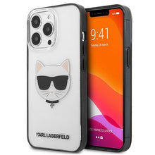 Заредете изображение във визуализатора на галерията – Karl Lagerfeld KLHCP13XHCHCK iPhone 13 Pro Max 6,7" transparent Ikonik Choupette - TopMag
