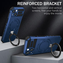 Заредете изображение във визуализатора на галерията – Tel Protect Armor Magsafe Metal Ring Case for Iphone 13 blue
