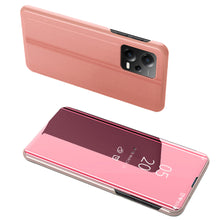 Заредете изображение във визуализатора на галерията – Clear View Case for Xiaomi Redmi Note 12 5G / Poco X5 5G Flip Cover Pink
