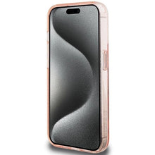 Заредете изображение във визуализатора на галерията – Hello Kitty Ring Stand Glitter Electrop Logo MagSafe Case for iPhone 15 Pro - Pink
