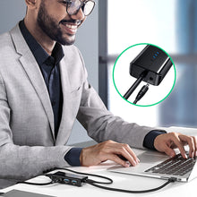 Заредете изображение във визуализатора на галерията – Ugreen 20265 USB-A / RJ45 1000 Mbps HUB 3x USB 3.0 network adapter - black

