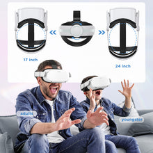 Заредете изображение във визуализатора на галерията – Joyroom strap Oculus Quest 2 adjustable elastic band white (JR-QS1)
