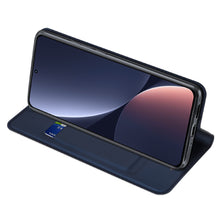 Заредете изображение във визуализатора на галерията – Dux Ducis Skin Pro case Xiaomi 13 flip cover card wallet stand blue

